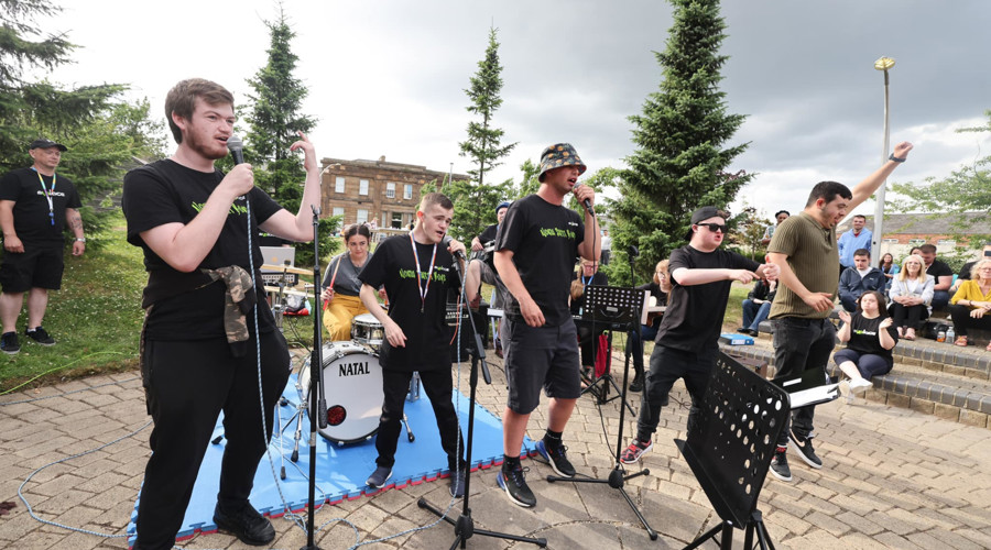 Young people performing at myplace