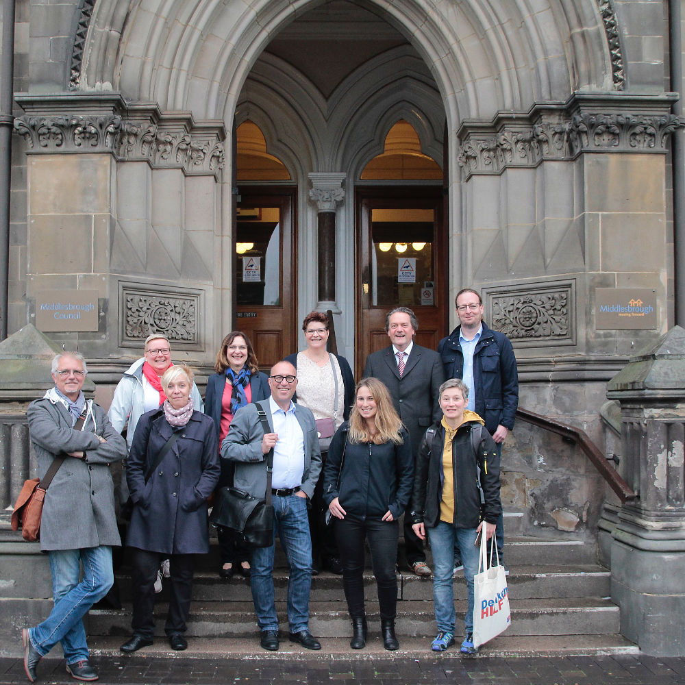 Members of the Middlesbrough-Oberhausen town twinning partnership