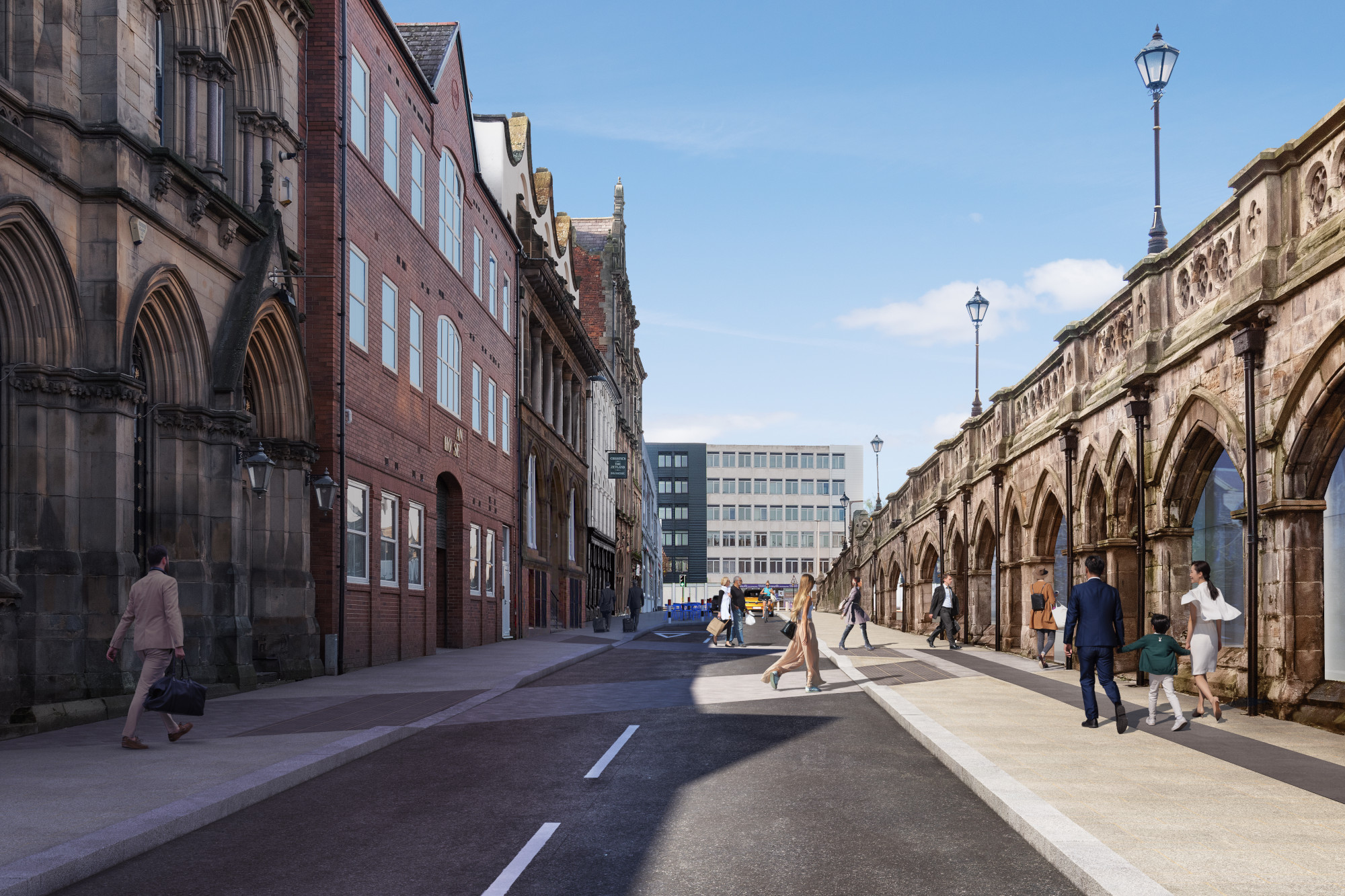 Artist's impression of the renovated Zetland Road