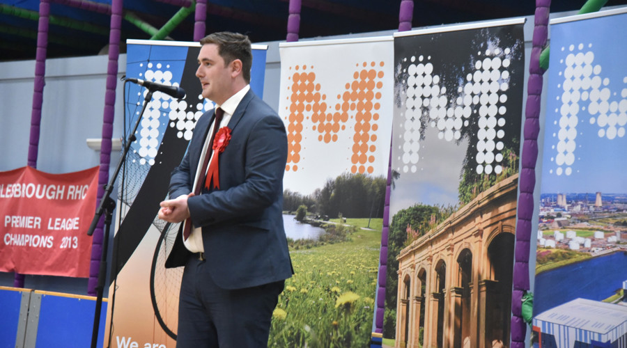 Mayor Chris Cooke at the election results